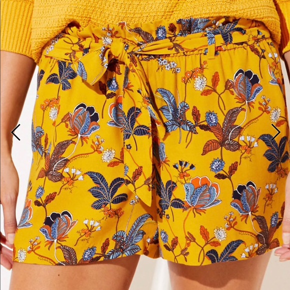 ✨ Loft bouquet 💐 tie waist shorts 🛍 - Picture 2 of 4